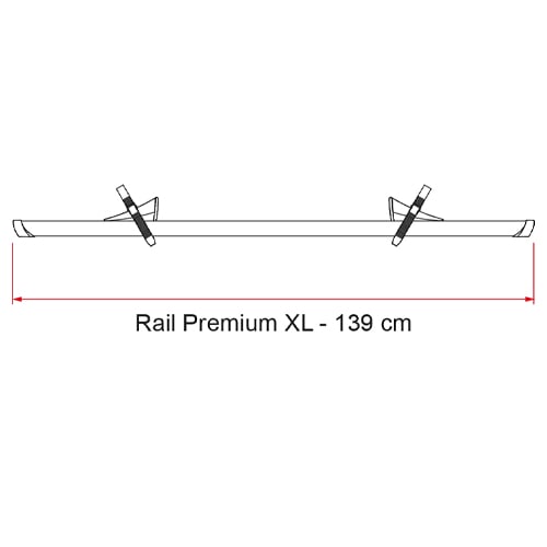 Rail PREMIUM XL Fiamma 139 cm E-Bike - Porte-vélos camping-car