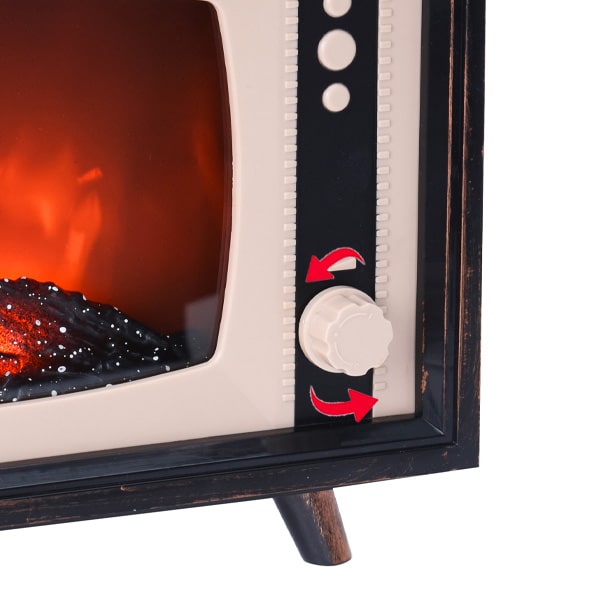 Télé imitation feu de cheminée LED
