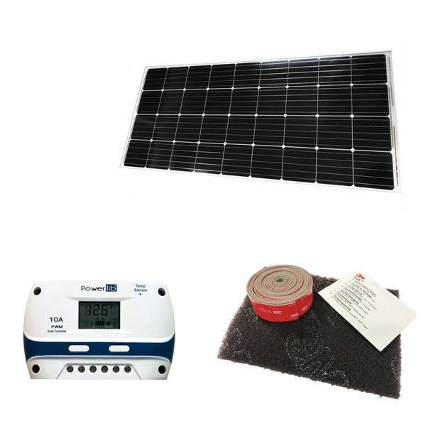 Panneau solaire plat Inovtech 110W avec contrôleur MPPT et presse-étoupe