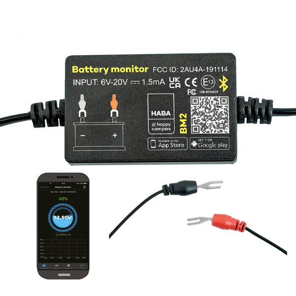 Moniteur de batterie auto connecté pour batteries 12 V