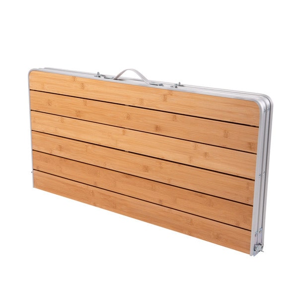 Table valise bambou 90x90cm Reconditionne