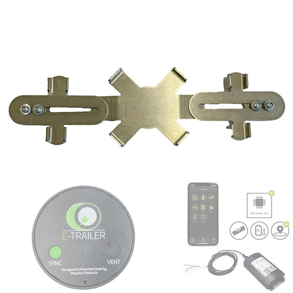 Adaptateur E-Gaslevel E-Trailer pour bouteilles de gaz en aluminium 