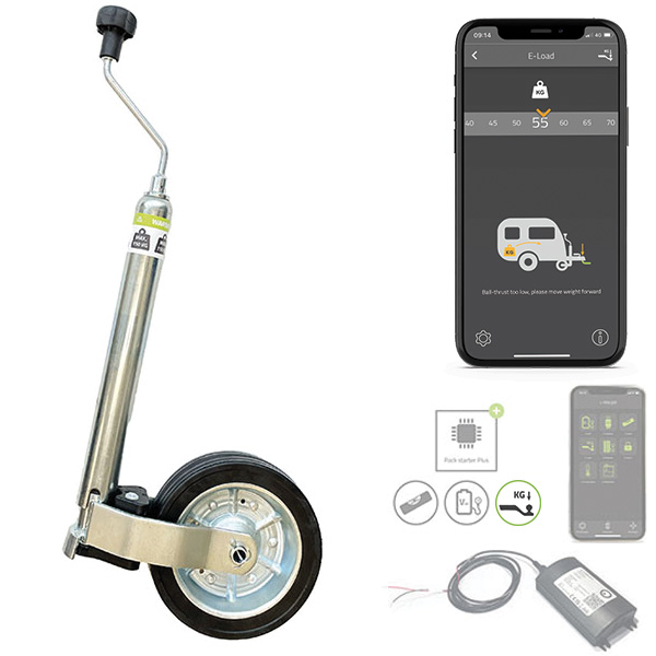 Roue Jockey capteur charge d'attelage E-Load E-Trailer