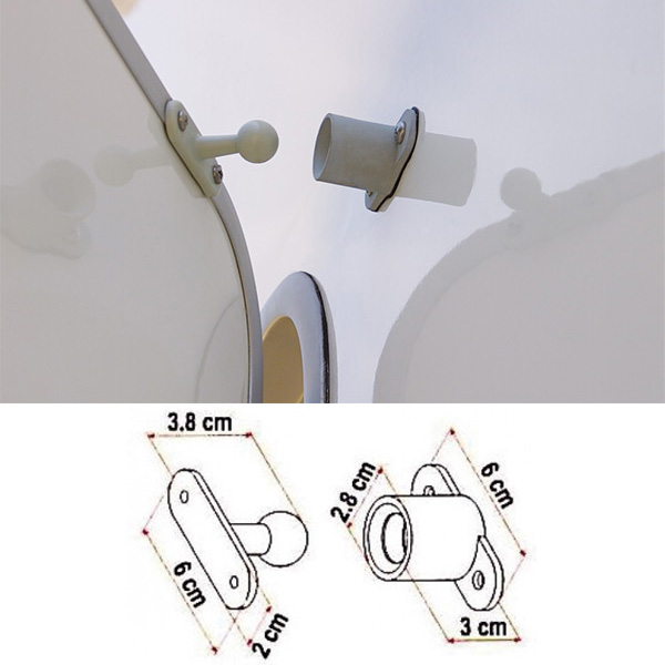 Fydun Arrêt de porte de camping-car Support de porte de camping-car en  nylon renforcé en forme de T pour butée de porte pour LT020 - Cdiscount  Bricolage
