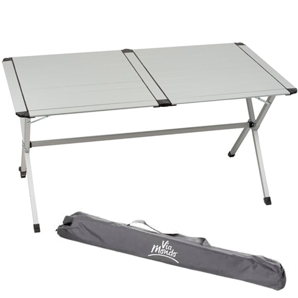 Table de camping pliante 6 pers. en aluminium