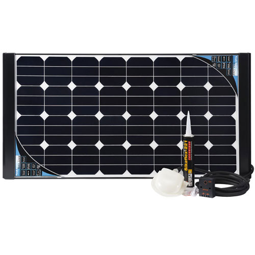 KIT COMPLET PANNEAU SOLAIRE BLACK CRISTAL 120W