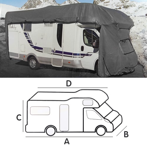 Housse hiver camping car Brunner 7m