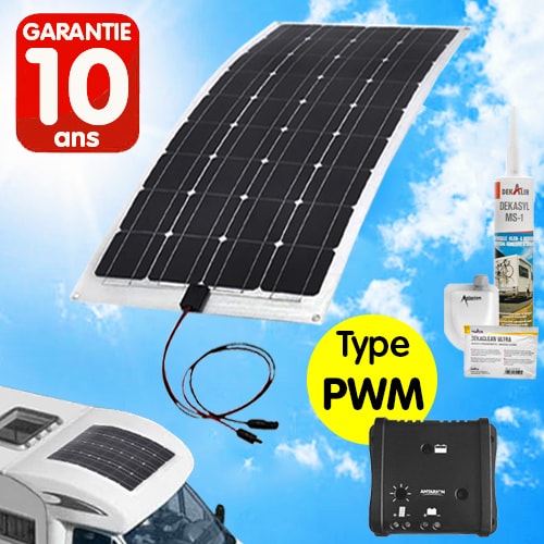 SHENUZ Panneau Solaire Portatif de 800 Watts 18V, Kit Panneau Solaire Mono  Photovoltaïque Semi-Flexible pour Camping-Car, Caravane