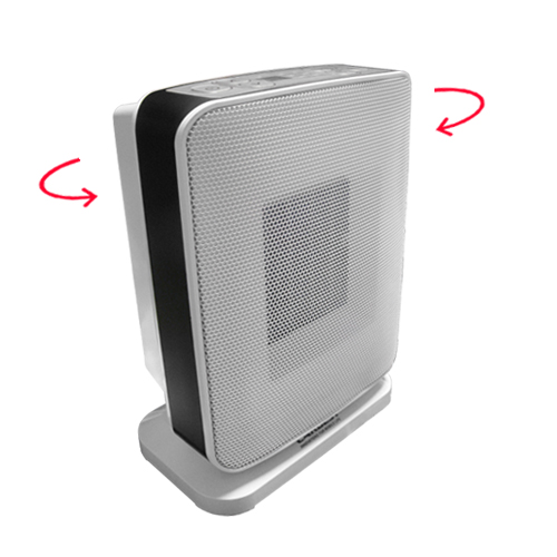 Chauffage d'appoint électrique portable avec thermostat, ventilateur de  chauffage en céramique sûr et silencieux de 1500w / 750w