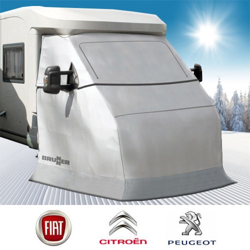 Protection hiver pour pare-brise de camping car - Équipement caravaning