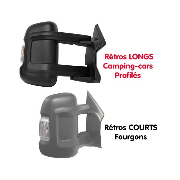 Coques rtros camping-car CARBEST Noires Ducato aprs 2007