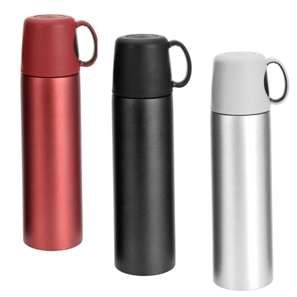 Thermo isotherme 0.5 L avec tasses spécial Camping, rando, pêche