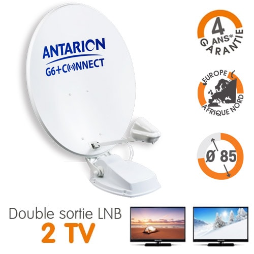 Antarion : Antarion automatische Sat Anlage, Satellitenschüssel G6+ Connect  65cm Twin