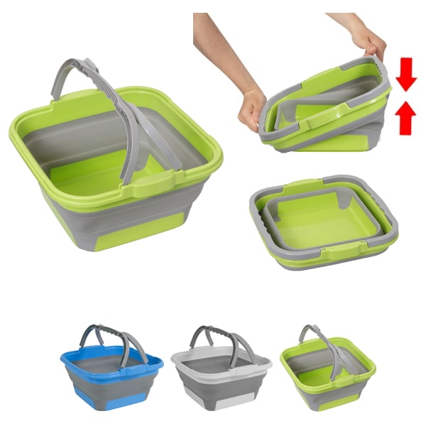 (S and HOOK)Bassin de lavage pliable en plastique pour le linge, pour le  voyage, pour l'extérieur, pour le camping, pour la salle