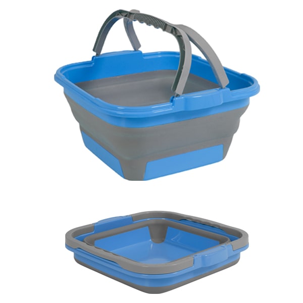 Bassine silicone pliable ronde camping pop up lessive vaisselle