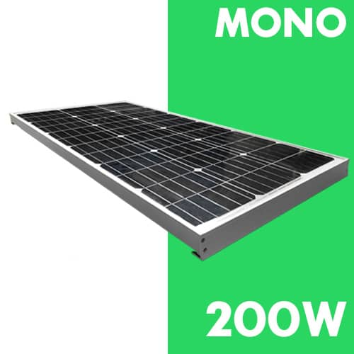 Panneau solaire GENERIQUE Kit de panneaux solaires 200W, 60a, 12V