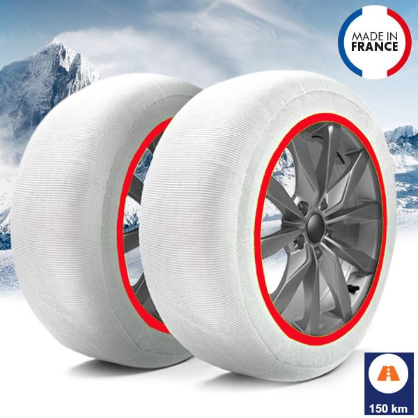 Chaussette chaine neige textile pneu 205/55R19 haute résistance