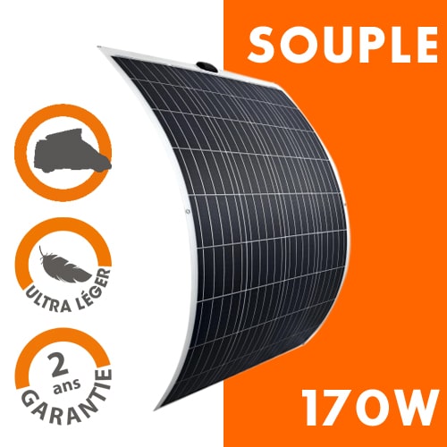 Kit panneau solaire souple MPPT mono 170W