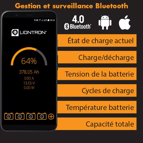 Batterie lithium Smart BMS LiFePO4 LX à partir de 589,95 €