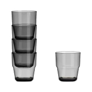 Lot de 4 verres 23cl empilables en acrylique