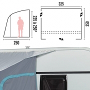 Auvent de camping-car gonflable TRIGANO SANTA CRUZ V3 3m50