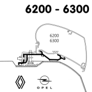 Adaptateur Store Thule 6300 Master H2 de 1998  2010