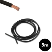 Bobine 5 m cable lectrique 1,5 mm Noir