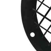 Grille ronde 132 mm noire