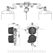 Duocontrol CS Truma Vertical Noir Reconditionn