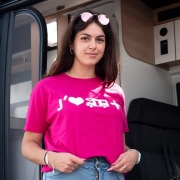 TShirt Femme Camping-car Plus srie limite Octobre Rose