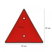 Catadioptre triangulaire arrire rouge