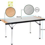 Table Ultra Legre TITANIUM QUADRA TROPIC 6 Brunner