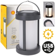 Lanterne rechargeable USB et solaire SHELL