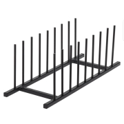 Égouttoir à assiettes en métal noir