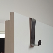 Lot de 2 patères de porte en inox 7,5 cm