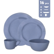 Lot de vaisselle Mélamine Soria bleu