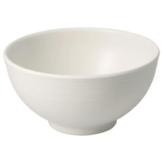 Bol en mélamine rayé blanc