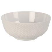 Bol en mélamine blanc à points