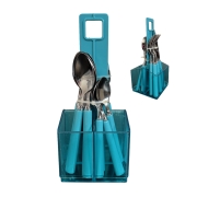 Set de couverts 16 pièces bleu