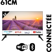 Smart TV LED HD 61cm 24 pouces 12V EQUINOXE