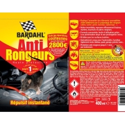 Anti-rongeurs répulsif BARDAHL 400 ml + 100 ml offerts