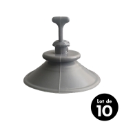 Pochette de 10 ventouses grises 50mm