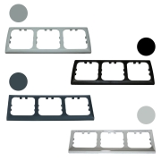 Cadre cache-vis triple pour prise C-Line HABA