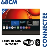Smart TV LED FHD 68 cm 27 pouces barre de son intégrée ALDEN