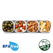 Plateau apéritif BRUNNER en mélamine 5 pièces amovibles