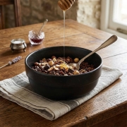 Bol mélamine 15cm Odette Double Black anti-dérapant BRUNNER