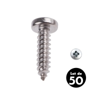 Vis Parker inox tête bombée 4.2x19mm - les 50