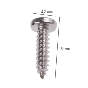 Vis Parker inox tête bombée 4.2x19mm - les 50