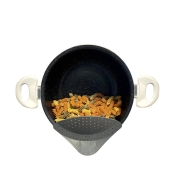 Égouttoir bec verseur à pince pour casserole