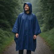 Poncho imperméable TRIGANO bleu